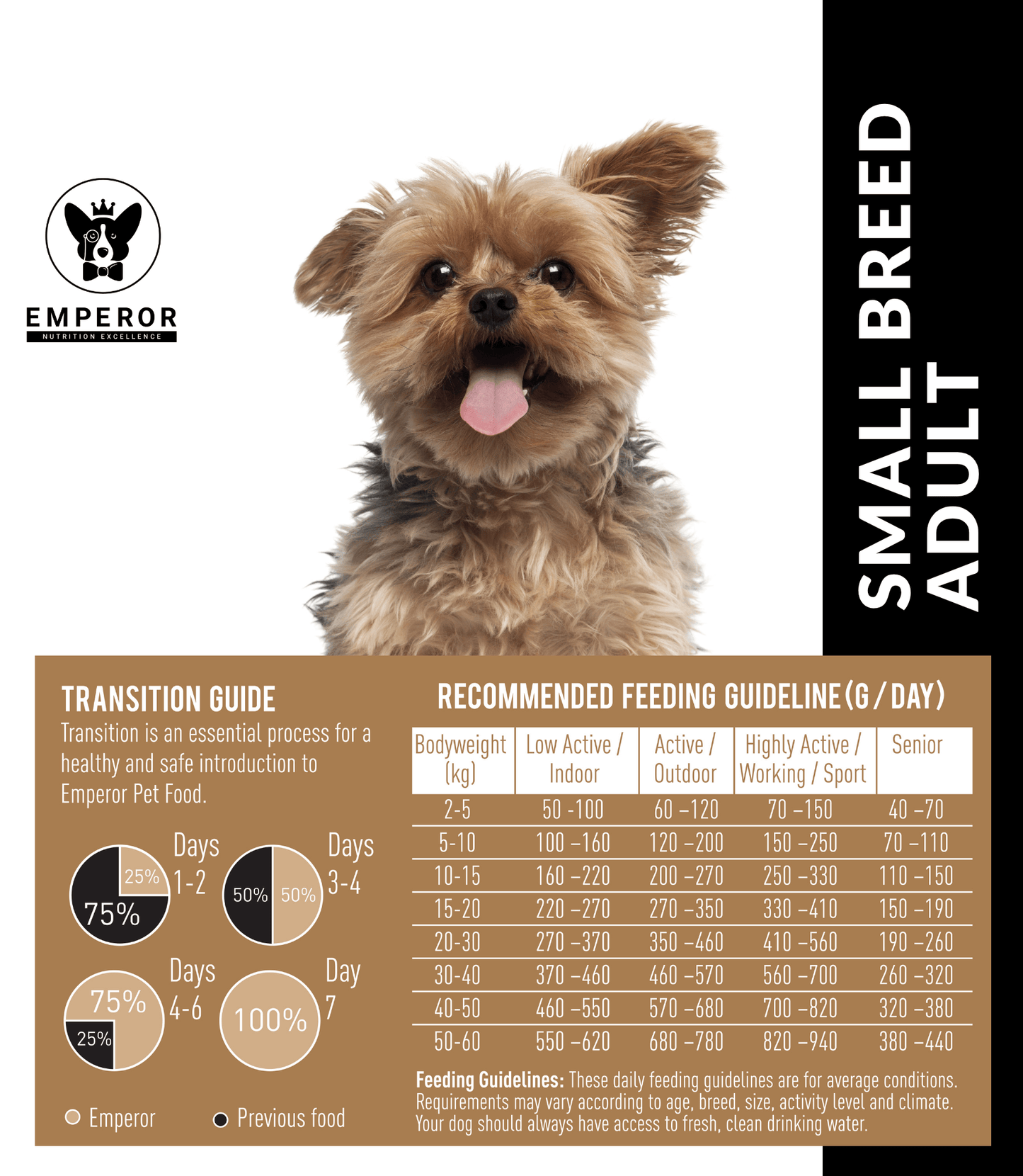 Emperor Liver Small Adult Dog Food 3kg | Dashing Pets