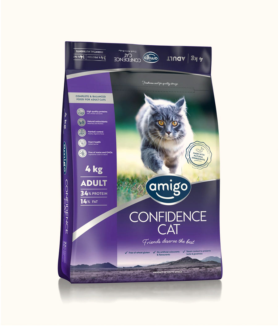 Amigo Confidence Cat Food Adult 4kg | Dashing Pets