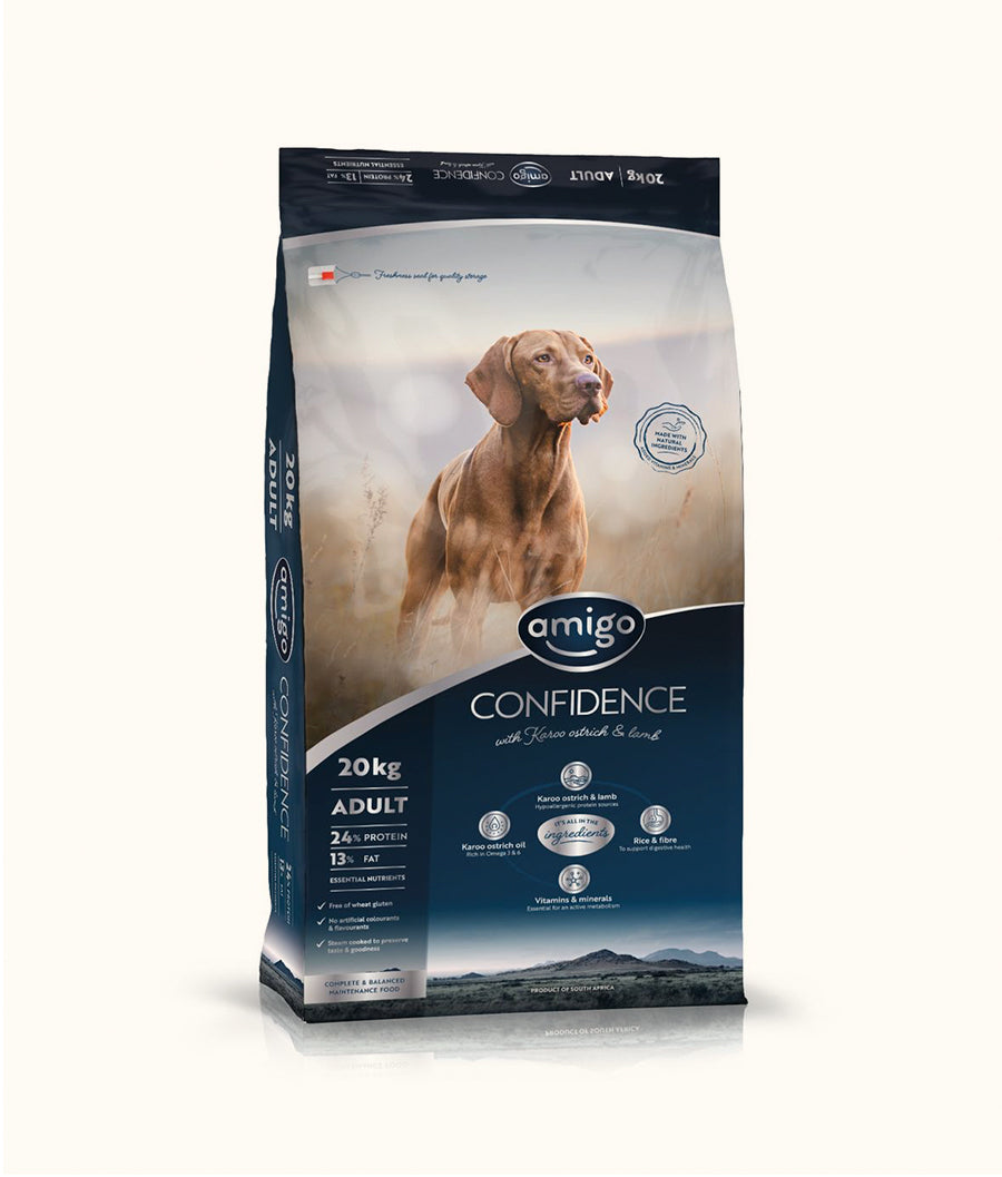Amigo Confidence Adult Dog Food 20kg 2 | Dashing Pets
