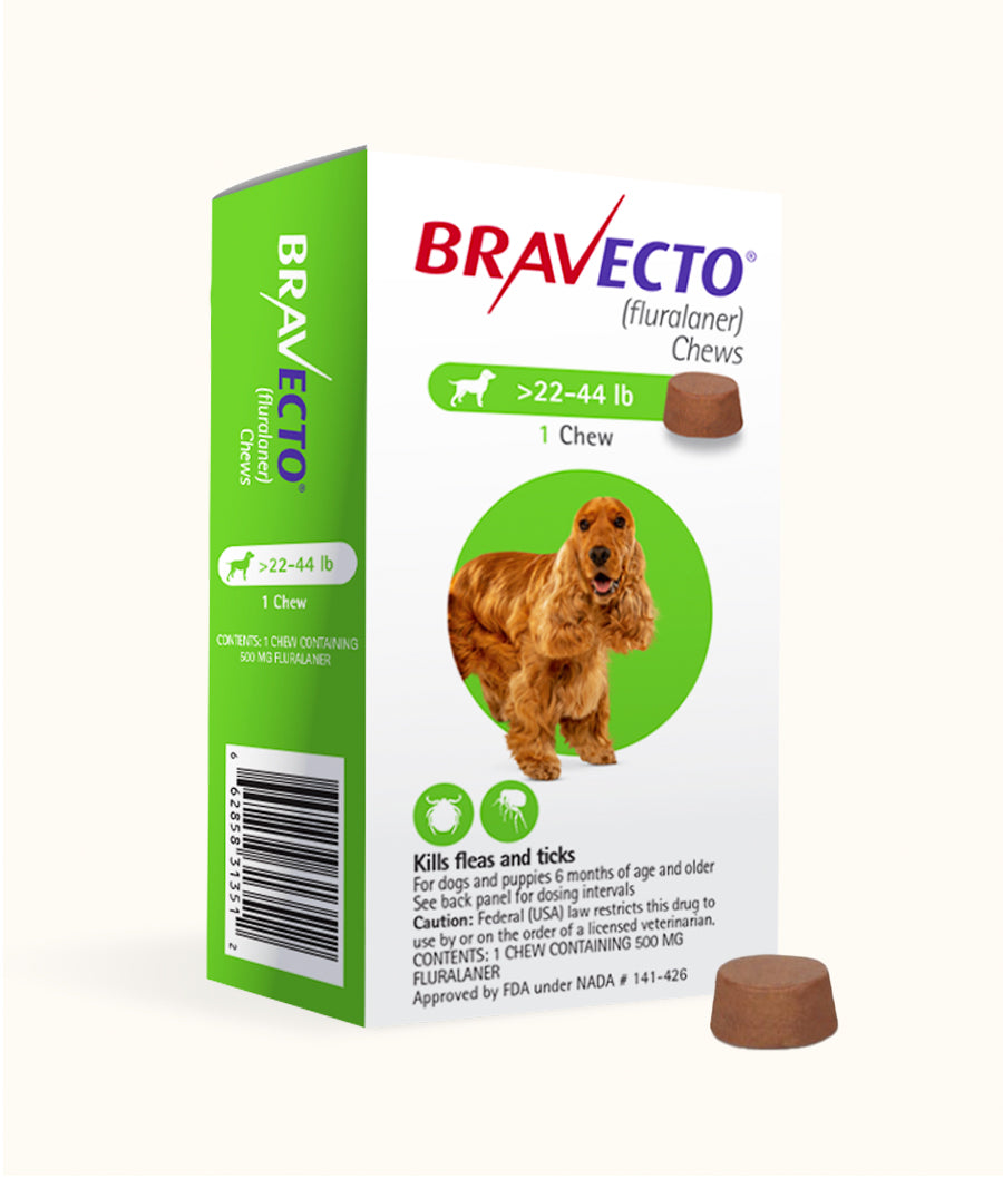 Bravecto® Chewable Tablets for Medium Dogs (10kg-20kg) Side | Dashing Pets