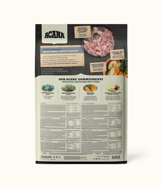 Acana Adult Small Breed Dog Food 11.4kg | Dashing Pets