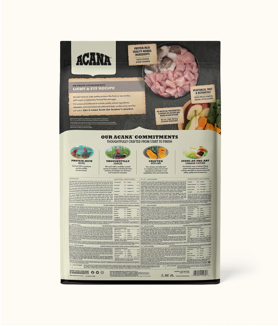 Acana Light & Fit Dog Food 6kg | Dashing Pets