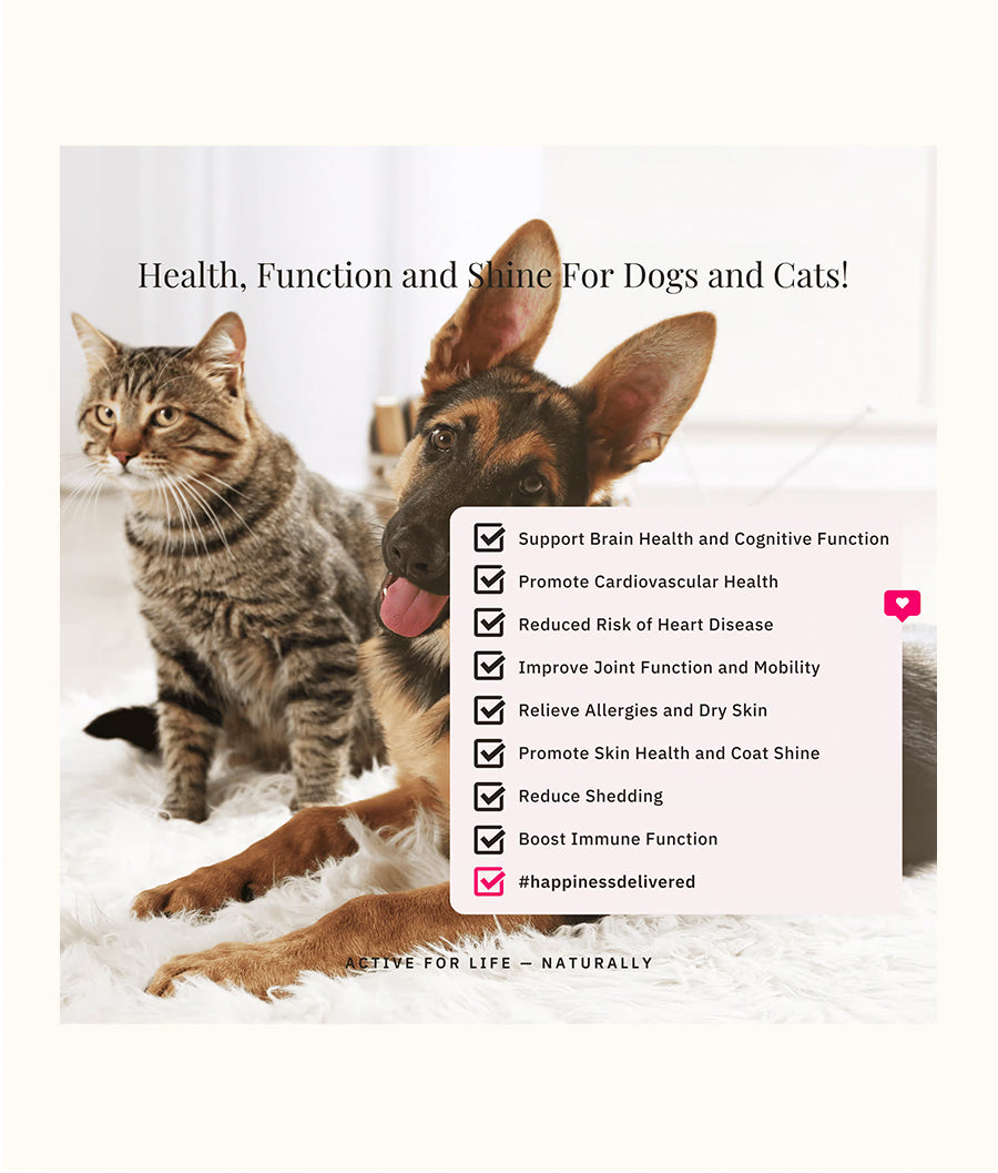 Nutriflex OmegaMax Omega 3 For Dogs & Cats Fish Oil Softgels 120 x 1000mg | Dashing Pets