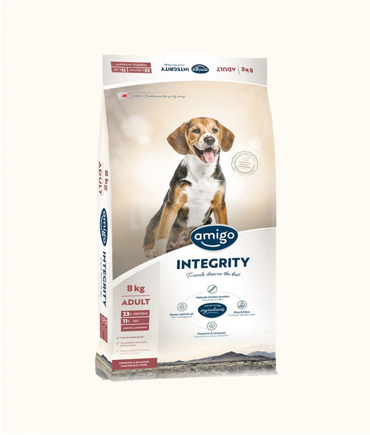 Amigo Integrity Adult Dog Food 8kg | Dashing Pets