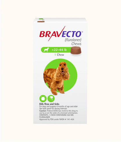 Bravecto® Chewable Tablets for Medium Dogs (10kg-20kg) Front | Dashing Pets