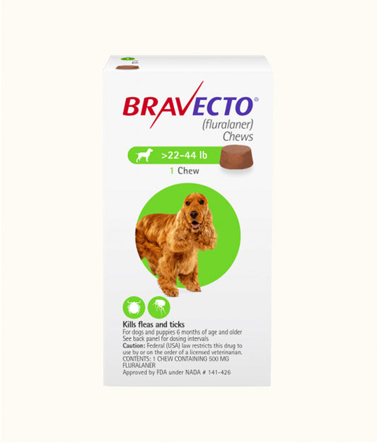 Bravecto® Chewable Tablets for Medium Dogs (10kg-20kg) Front | Dashing Pets