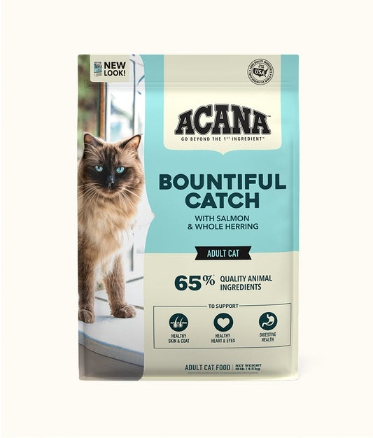 Acana Adult Cat food Bountiful Catch 4.8kg | Dashing Pets