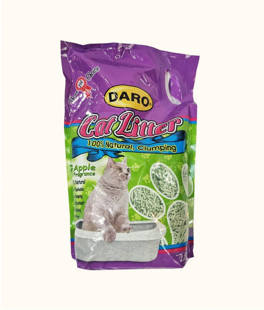 Daro 100% Natural Clumping Cat Litter Apple bag | Dashing Pets