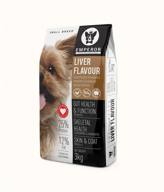 Emperor Liver Small Adult Dog Food 3kg | Dashing Pets