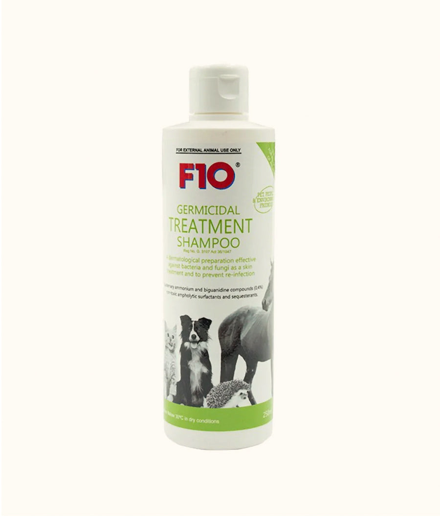 F10 germicidal treatment shampoo 250ml  Front |  Dashing Pets