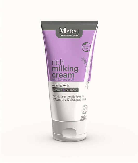 Tube of Madaji rich milking cream with lavender oil 100ml | Dashing Pets
