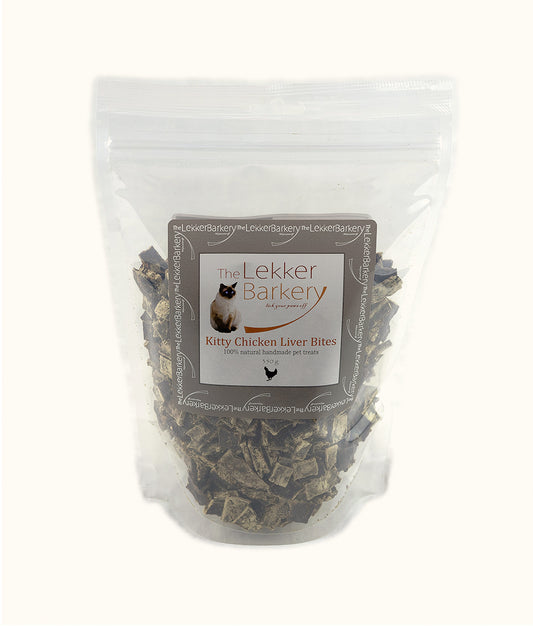 The Lekker Barkery Kitty Chicken Liver Bites 350g | Dashing Pets