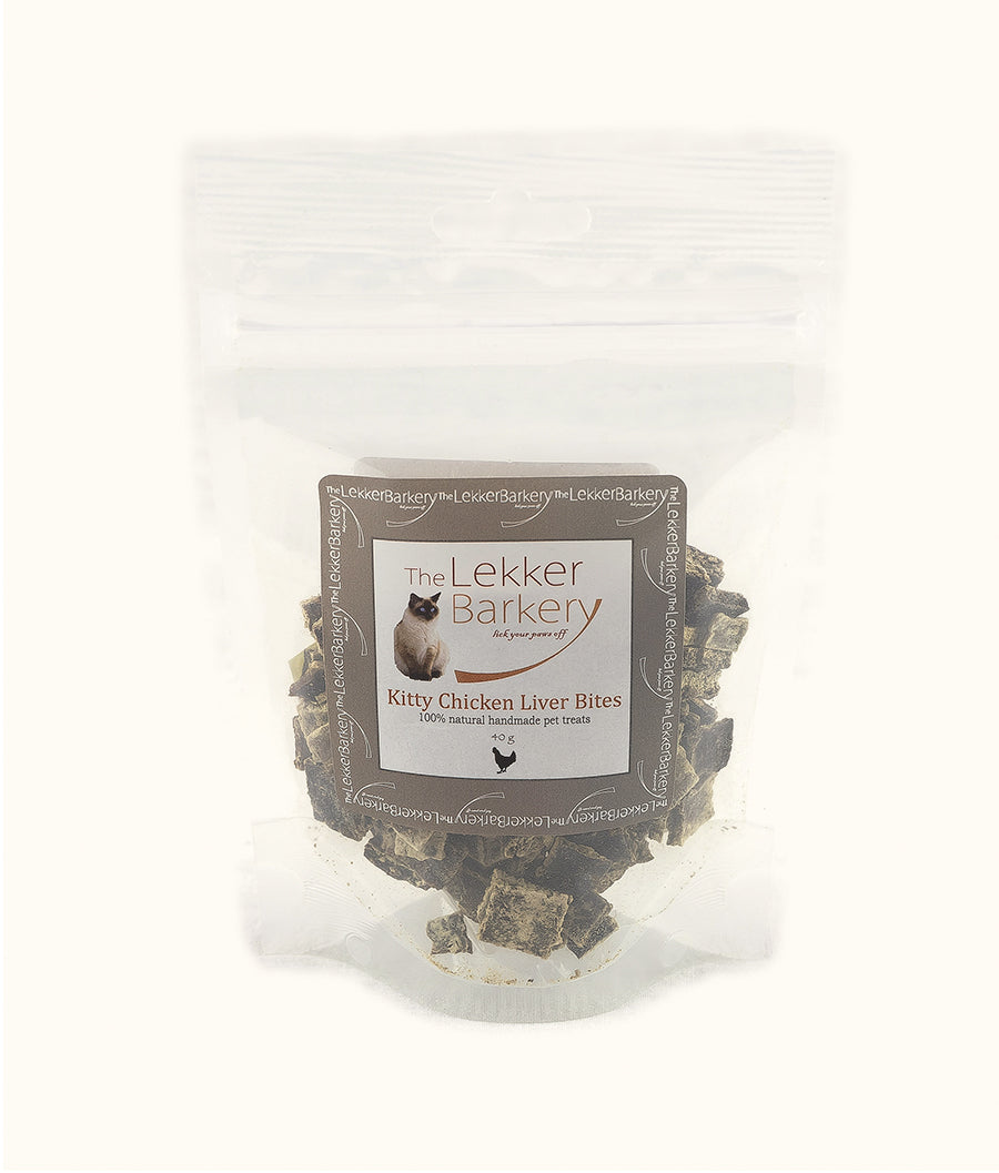 The Lekker Barkery Kitty Chicken Liver Bites 40g | Dashing Pets