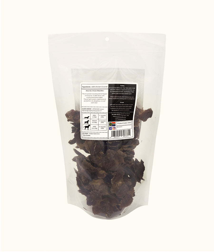 The Lekker Barkery Chicken Meat Bites 300g back | Dashing Pets