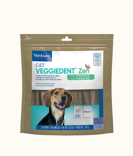 Virbac VeggieDent Zen Medium(1--30kg) 15's Front | Dashing Pets