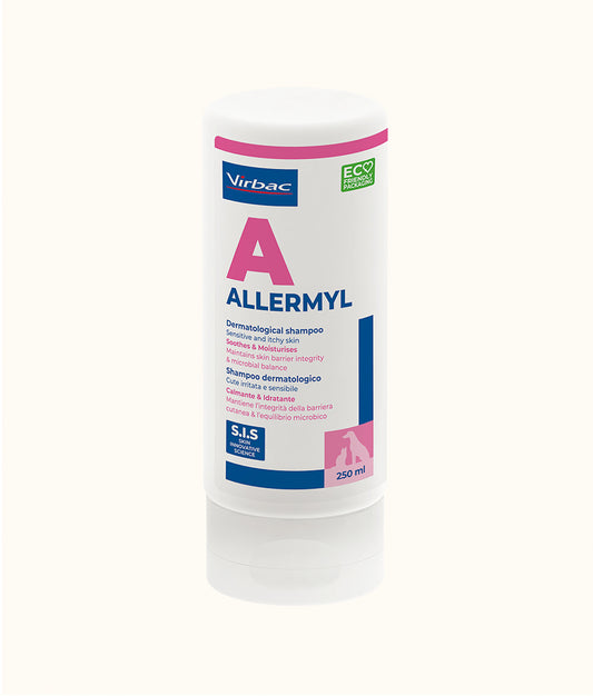  Virbac Allermyl shampoo bottle 250ml | Dashing Pets